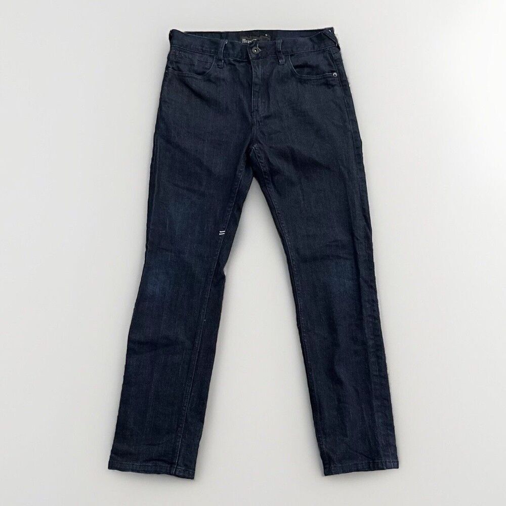 Tavik Modern  Jeans Mens 30x28 Dark Wash Slim Straight Upscale Dress Stretch